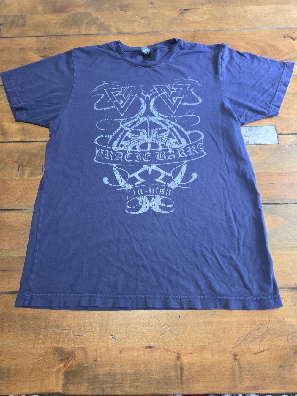 Gracie Barra Shirt Medium M Navy Blue Jiu Jitsu Alternative Vintage Soft Tee BJJ